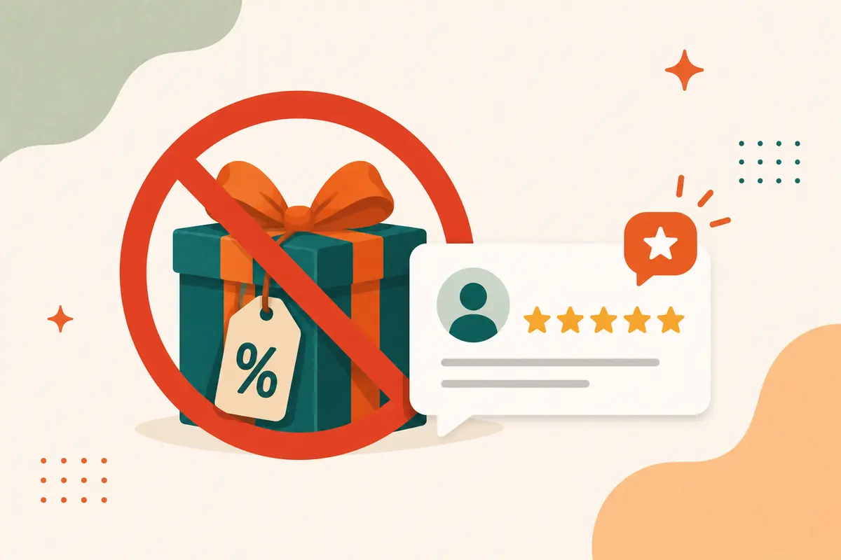 Can I offer discounts for Google reviews?